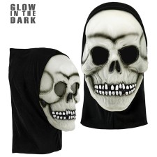 Masque squelette lumineux phosphorescent