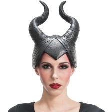 Coiffe Halloween maléfique avec cornes