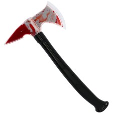 Hache avec faux sang pour Halloween