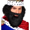 Barbe noire accessoire de costume chevalier