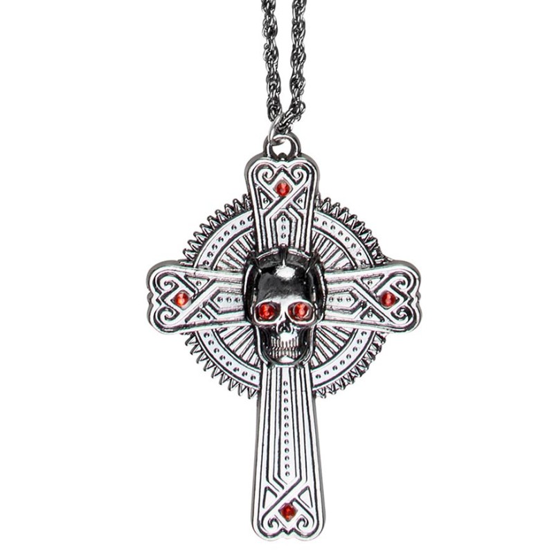 Collier croix Halloween