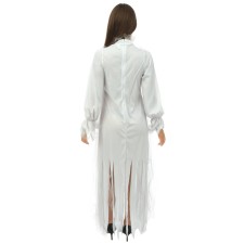 Dos robe de dame blanche costume