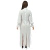 Dos robe de dame blanche costume