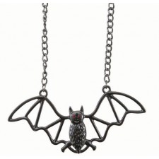 Accessoire collier en forme de chauve-souris pour Halloween