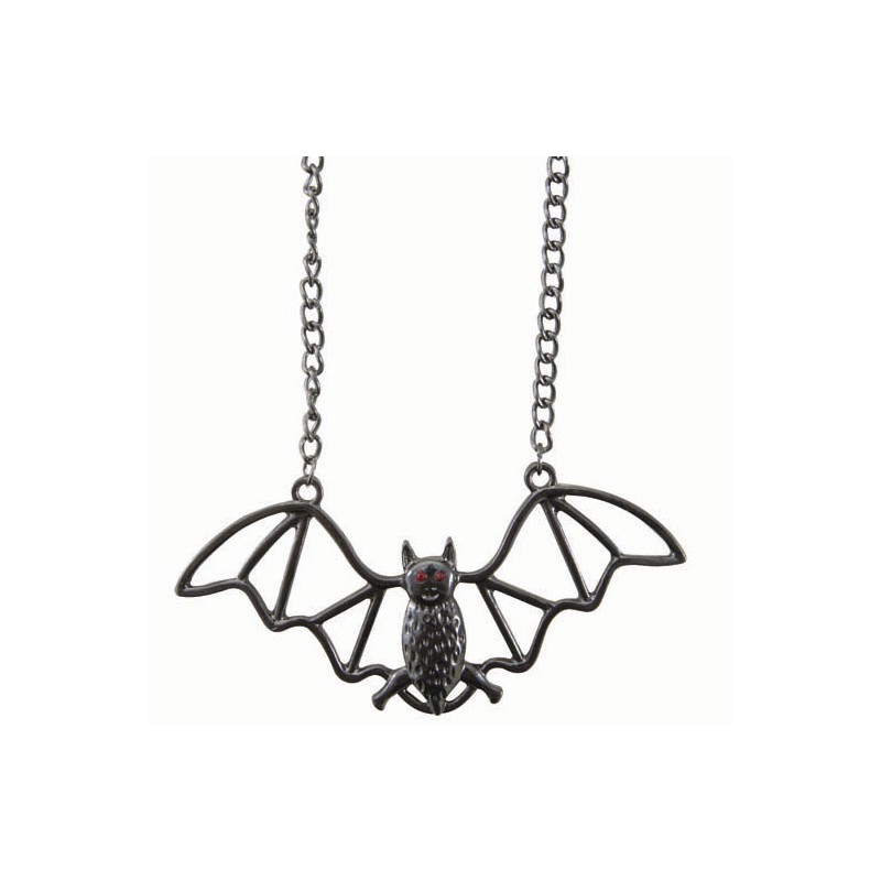 Accessoire collier en forme de chauve-souris pour Halloween