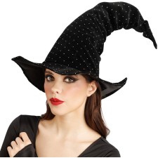 Chapeau de sorcière avec strass Halloween femme