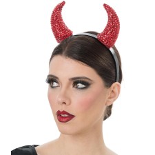 Serre-tête diable avec strass