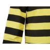 Tenue de Dalton avec rayures noires et jaunes pour déguisement