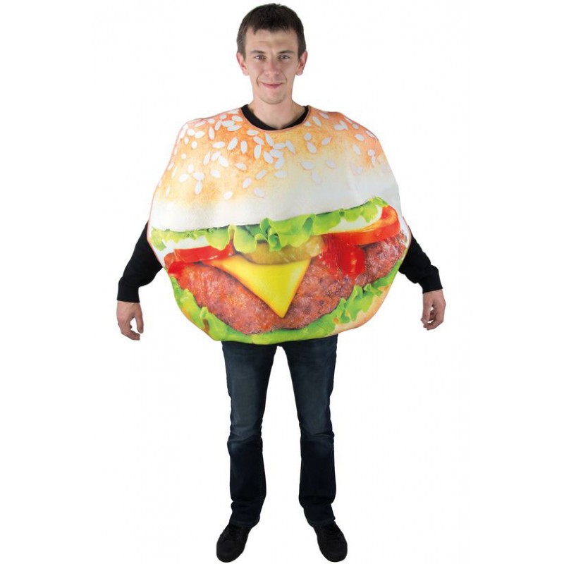 Costume hamburger pas cher pour adulte