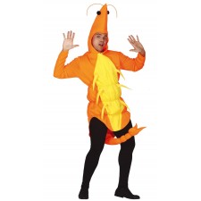 Costume de gambas crevette pour adulte sur le thème de la mer