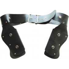 Accessoire ceinture de cowboy double holster pour compléter un déguisement