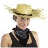 Accessoire western bandana de cowboy noir