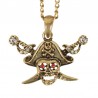 Accessoire médaillon de collier pirate
