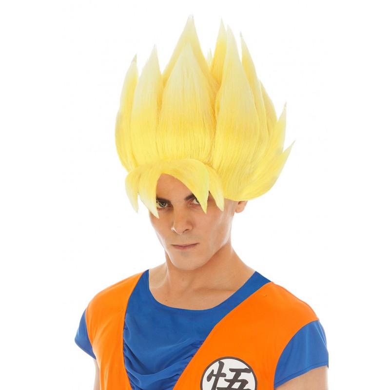 Perruque Goku Saiyan™ Blonde Dragon Ball Z Adulte