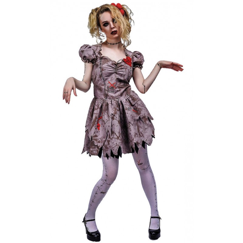 Déguisement femme poupée diabolique pour Halloween
