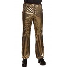 Pantalon disco doré pour déguisement homme disco