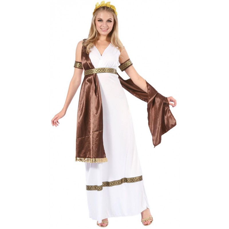 Costume de déesse grecque pour femme thème antiquité