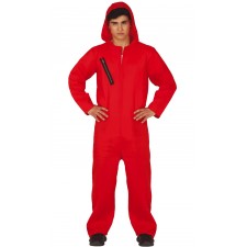 Costume combinaison de cambrioleur rouge Casa de Papel pour homme