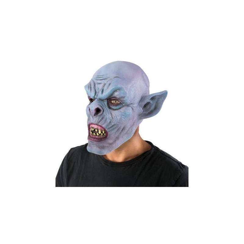 Masque d'elfe monstrueux intégral en latex pour Halloween