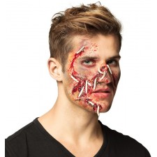 Maquillage Halloween pour avoir une peau putréfiée