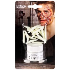 Kit de maquillage Halloween chair pourrir avec asticots blancs
