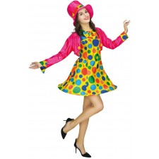 Costume de clown femme thème cirque