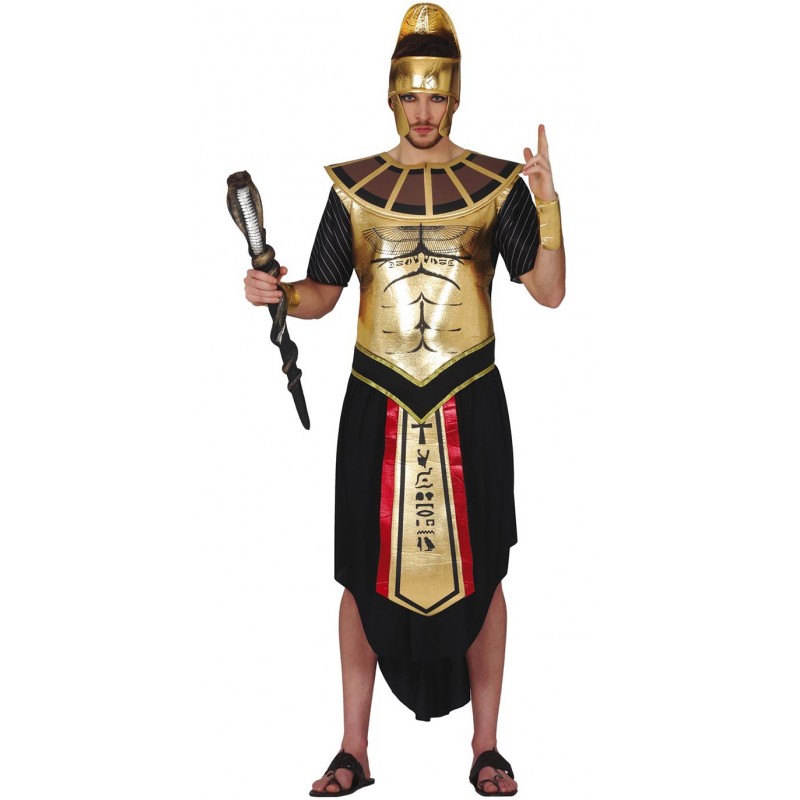 Costume d'égyptien noir et or homme