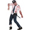 Costume de policier mort-vivant d'Halloween pour homme