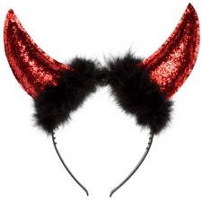 Serre-tête diable adulte accessoire Halloween