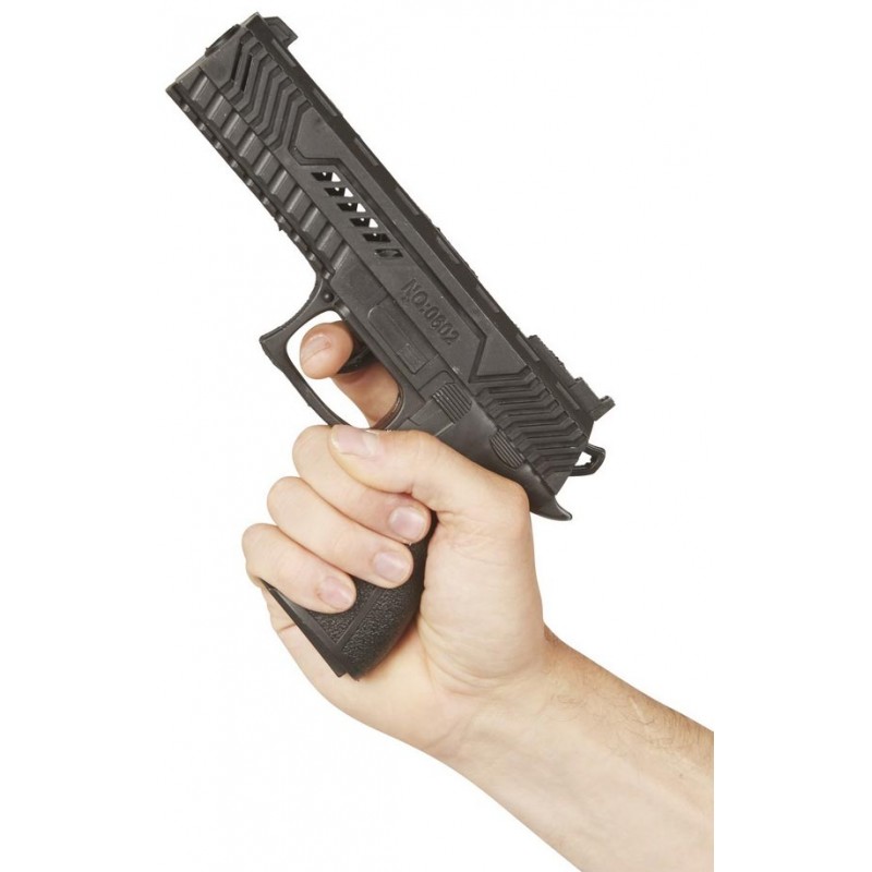 Pistolet de policier automatique noir