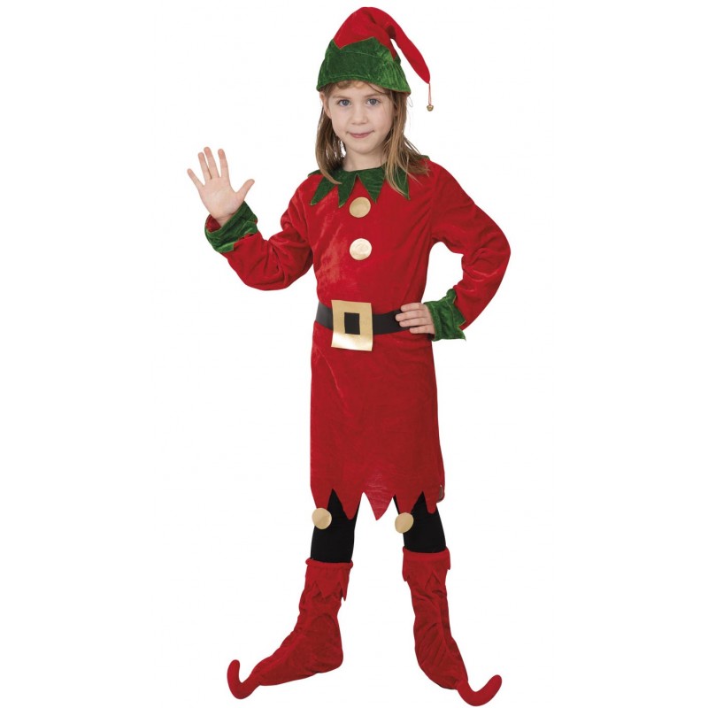 Déguisement elfe de Noël fille pour enfant