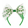Serre-tête avec trèfles verts Saint Patrick