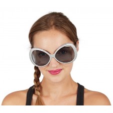 Lunettes Disco Paillettes Argent - accessoires