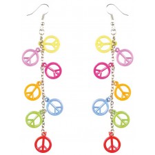 Accessoire boucle d'oreilles peace and love