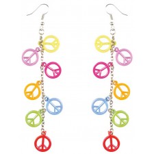 Accessoire boucle d'oreilles peace and love