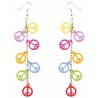 Accessoire boucle d'oreilles peace and love