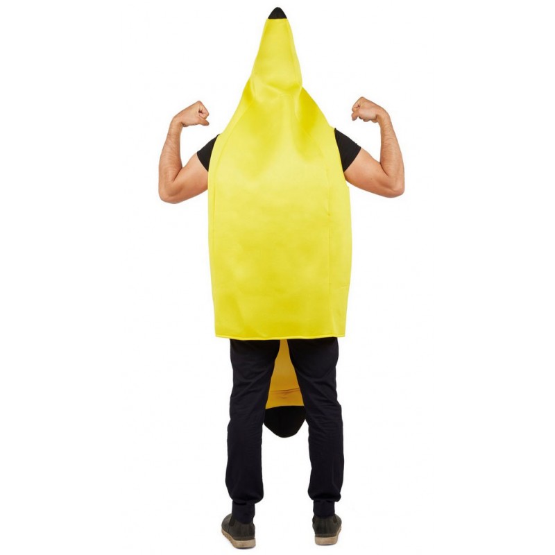 Costume de fruits et légumes nature, Déguisement drôle de banane pelée, Taille 52-54