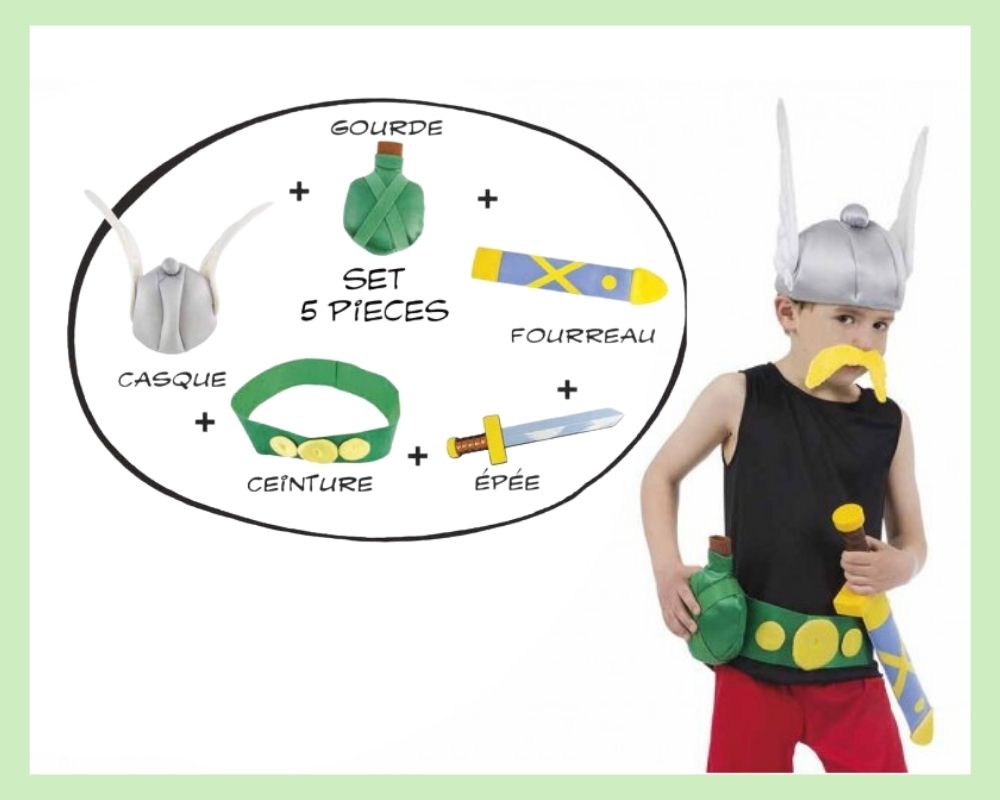 Kit accessoires déguisement Astérix et Obélix